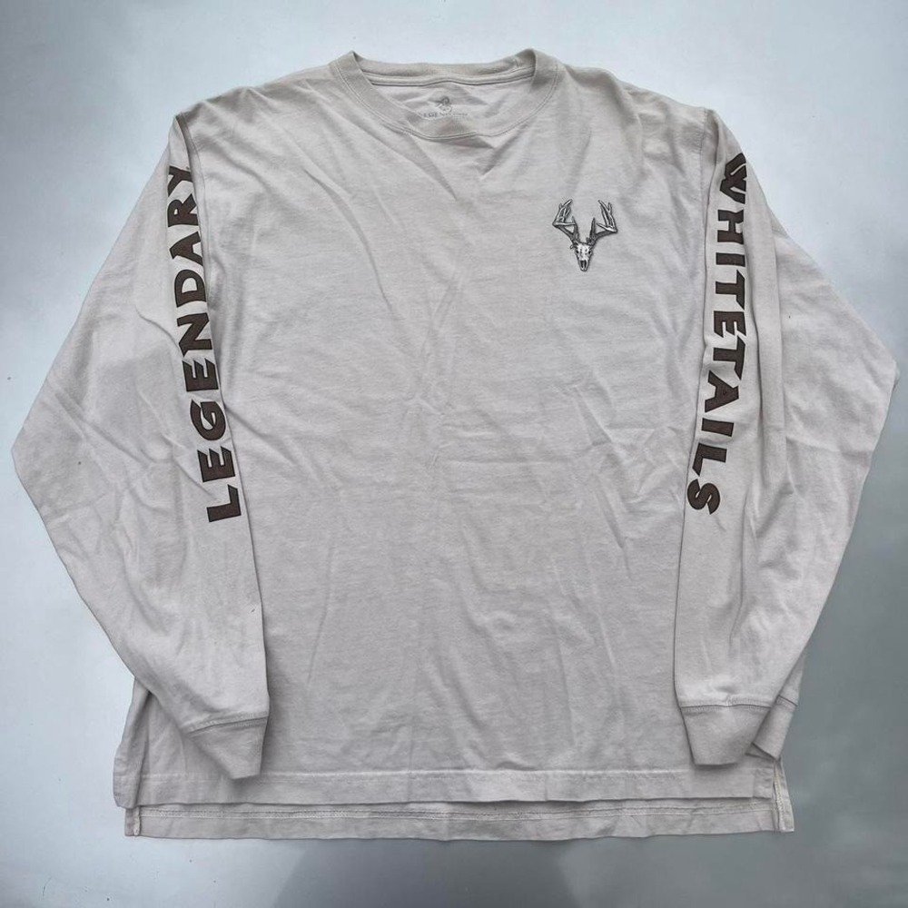 Cream colored Legendary Whitetails Long-sleeve Hunting T-shirt